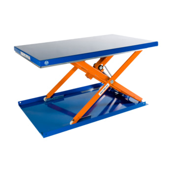 Flachform Hubtisch - Traglast 600 kg - geschlossen - Fußschalter - 900 x 1.500 mm (BxT) - elektrohydraulisch Fußschalter