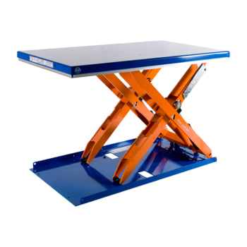 Flachform Hubtisch - Traglast 1.000 kg - geschlossen - Fußschalter - 800 x 1.350 mm (BxT) - elektrohydraulisch Fußschalter