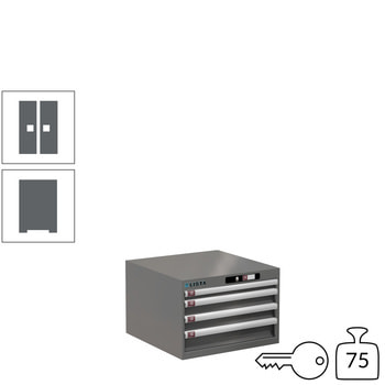Innovatives Schließsystem mit Zugang über PIN-Code. Keine verlorenen oder vergessenen Schlüssel mehr, mehrere PINs pro Schrank programmierbar. Innovatives Schließsystem mit Zugang über PIN-Code. Keine verlorenen oder vergessenen Schlüssel mehr, mehrere PINs pro Schrank programmierbar.