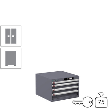 Innovatives Schließsystem mit Zugang über PIN-Code. Keine verlorenen oder vergessenen Schlüssel mehr, mehrere PINs pro Schrank programmierbar. Innovatives Schließsystem mit Zugang über PIN-Code. Keine verlorenen oder vergessenen Schlüssel mehr, mehrere PINs pro Schrank programmierbar.