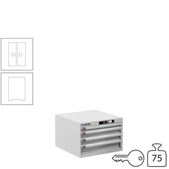 Innovatives Schließsystem mit Zugang über PIN-Code. Keine verlorenen oder vergessenen Schlüssel mehr, mehrere PINs pro Schrank programmierbar. Innovatives Schließsystem mit Zugang über PIN-Code. Keine verlorenen oder vergessenen Schlüssel mehr, mehrere PINs pro Schrank programmierbar.