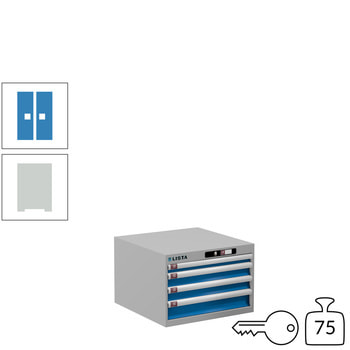 Innovatives Schließsystem mit Zugang über PIN-Code. Keine verlorenen oder vergessenen Schlüssel mehr, mehrere PINs pro Schrank programmierbar. Innovatives Schließsystem mit Zugang über PIN-Code. Keine verlorenen oder vergessenen Schlüssel mehr, mehrere PINs pro Schrank programmierbar.