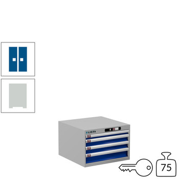 Innovatives Schließsystem mit Zugang über PIN-Code. Keine verlorenen oder vergessenen Schlüssel mehr, mehrere PINs pro Schrank programmierbar. Innovatives Schließsystem mit Zugang über PIN-Code. Keine verlorenen oder vergessenen Schlüssel mehr, mehrere PINs pro Schrank programmierbar.