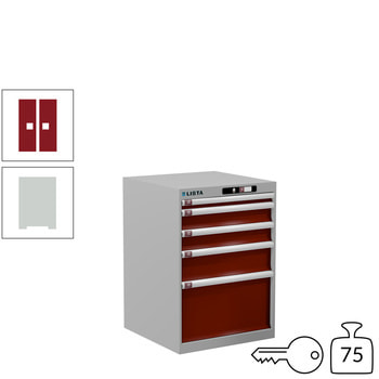 Innovatives Schließsystem mit Zugang über PIN-Code. Keine verlorenen oder vergessenen Schlüssel mehr, mehrere PINs pro Schrank programmierbar. Innovatives Schließsystem mit Zugang über PIN-Code. Keine verlorenen oder vergessenen Schlüssel mehr, mehrere PINs pro Schrank programmierbar.