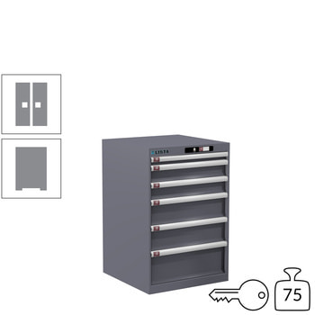 Innovatives Schließsystem mit Zugang über PIN-Code. Keine verlorenen oder vergessenen Schlüssel mehr, mehrere PINs pro Schrank programmierbar. Innovatives Schließsystem mit Zugang über PIN-Code. Keine verlorenen oder vergessenen Schlüssel mehr, mehrere PINs pro Schrank programmierbar.