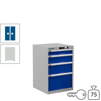Innovatives Schließsystem mit Zugang über PIN-Code. Keine verlorenen oder vergessenen Schlüssel mehr, mehrere PINs pro Schrank programmierbar. Innovatives Schließsystem mit Zugang über PIN-Code. Keine verlorenen oder vergessenen Schlüssel mehr, mehrere PINs pro Schrank programmierbar.