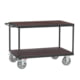 Beispielabbildung Tischwagen: hier in der Ausführung mit 2 Etagen, Ladefläche 800 x 1.200 mm