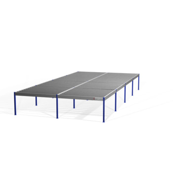Lagerbühne - 2.300 x 10.000 x 20.000 mm (HxBxT) - 250 kg/qm - ohne Böden - reinorange (RAL 2004) Lagerbühne - 2.300 x 10.000 x 20.000 mm (HxBxT) - 250 kg/qm - ohne Böden - reinorange (RAL 2004)