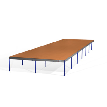 Lagerbühne - 2.300 x 10.000 x 35.000 mm (HxBxT) - 250 kg/qm - mit Böden - goldgelb (RAL 1004) Lagerbühne - 2.300 x 10.000 x 35.000 mm (HxBxT) - 250 kg/qm - mit Böden - goldgelb (RAL 1004)