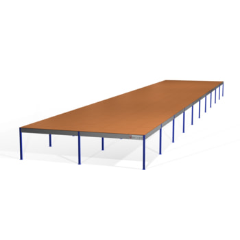 Lagerbühne - 2.300 x 10.000 x 50.000 mm (HxBxT) - 500 kg/qm - mit Böden - feuerrot (RAL 3000) Lagerbühne - 2.300 x 10.000 x 50.000 mm (HxBxT) - 500 kg/qm - mit Böden - feuerrot (RAL 3000)