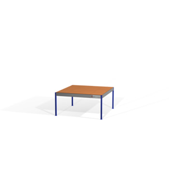 Lagerbühne - 2.300 x 5.000 x 5.000 mm (HxBxT) - 250 kg/qm - mit Böden - resedagrün (RAL 6011) Lagerbühne - 2.300 x 5.000 x 5.000 mm (HxBxT) - 250 kg/qm - mit Böden - resedagrün (RAL 6011)