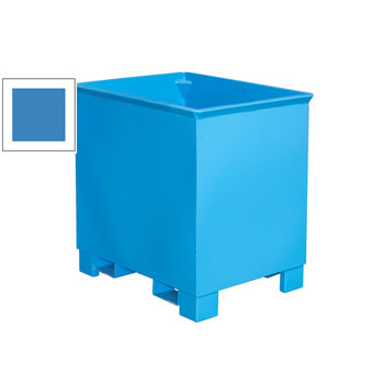 Container - 3-fach stapelbar - Volumen 300 l - Traglast 500 kg - 800 x 840 x 620 mm (HxBxT) - lichtblau RAL 5012 Lichtblau | 300 l