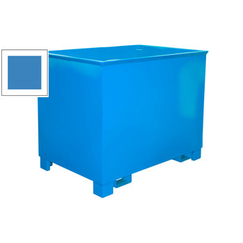 Container - 3-fach stapelbar - Volumen 800 l - Traglast 1.000 kg - 975 x 1.240 x 840 mm (HxBxT) - lichtblau RAL 5012 Lichtblau | 800 l