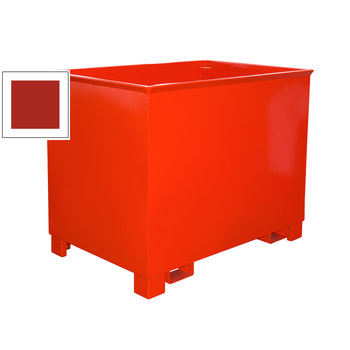 Container - 3-fach stapelbar - Volumen 800 l - Traglast 1.000 kg - 975 x 1.240 x 840 mm (HxBxT) - feuerrot RAL 3000 Feuerrot | 800 l