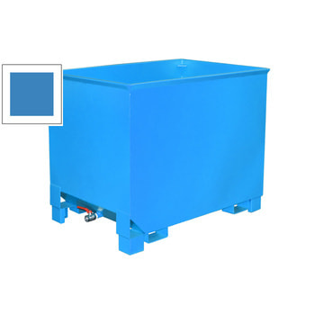 Spänekasten - 3-fach stapelbar - Volumen 800 l - Traglast 1.000 kg - 975 x 1.240 x 840 mm (HxBxT) - lichtblau RAL 5012 Lichtblau | 800 l