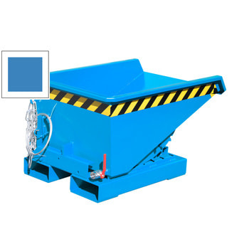Spänebehälter - Abrollsystem - Volumen 150 l - Tragkraft 750 kg - 540 x 640 x 960 mm (HxBxT) - lichtblau RAL 5012 Lichtblau | 150 l