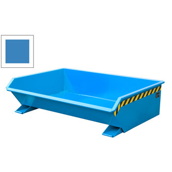 Kippbehälter - niedrig - Volumen 610 l - Tragkraft 1.000 kg - 450 x 1.680 x 1.385 mm (HxBxT) - lichtblau RAL 5012 Lichtblau | 610 l
