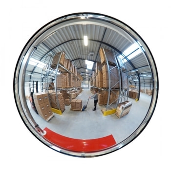 Indoor Raumspiegel, Industriespiegel, Kontrollspiegel, Spion, Acrylglas Spiegelfläche, weites Blickfeld, 800 mm Durchmesser 800 mm Durchmesser
