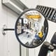Runder Universalspiegel, Beobachtungsspiegel mit Schwanen-Magnethalterung, Acrylglas Spiegelfläche, Kunststoffgehäuse, 300 mm Durchmesser