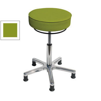 Drehhocker mit beweglicher Sitzfläche, smaragdgrün, mit Gleitern Drehhocker mit beweglicher Sitzfläche, smaragdgrün, mit Gleitern