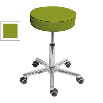 Drehhocker mit beweglicher Sitzfläche, smaragdgrün, mit Rollen Drehhocker mit beweglicher Sitzfläche, smaragdgrün, mit Rollen
