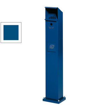 Standascher - Abfallsammler - Volumen 5 l - 1.150 x 180 x 150 mm (HxBxT) - enzianblau RAL 5010 Enzianblau | ohne Prägung