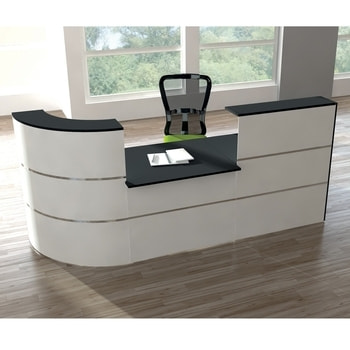 Moderne Empfangstheke mit vollwertigem Arbeitsplatz, für Kanzlei, Praxis, Büro, Thekenhöhe 1.100 mm, Arbeitsplatzhöhe 740 mm, Fläche 2.800 x 950 (BxT) Moderne Empfangstheke mit vollwertigem Arbeitsplatz, für Kanzlei, Praxis, Büro, Thekenhöhe 1.100 mm, Arbeitsplatzhöhe 740 mm, Fläche 2.800 x 950 (BxT)