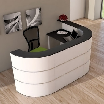 Moderne Empfangstheke mit vollwertigem Arbeitsplatz, für Kanzlei, Praxis, Büro, Höhe 1.100 mm, Arbeitsplatzhöhe 740 mm, Fläche 2.600 x 1.800 mm (BxT) Moderne Empfangstheke mit vollwertigem Arbeitsplatz, für Kanzlei, Praxis, Büro, Höhe 1.100 mm, Arbeitsplatzhöhe 740 mm, Fläche 2.600 x 1.800 mm (BxT)