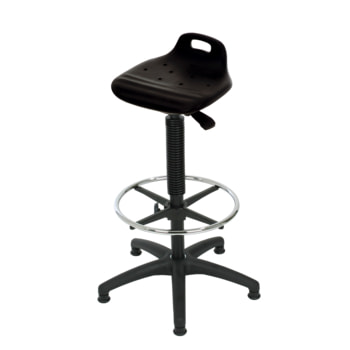 Hocker/Stehhilfe, mit Fußring, Kunststoff Fußkreuz Hocker/Stehhilfe, mit Fußring, Kunststoff Fußkreuz