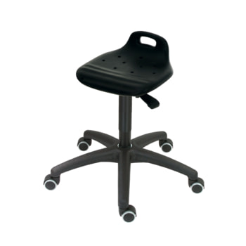 Hocker/Stehhilfe, Kunststoff Fußkreuz mit Rollen Hocker/Stehhilfe, Kunststoff Fußkreuz mit Rollen