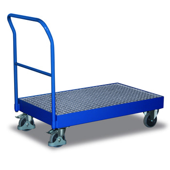 Schiebebügelwagen mit Auffangwanne - 250 kg Traglast - 590x990 mm Ladefläche Schiebebügelwagen mit Auffangwanne - 250 kg Traglast - 590x990 mm Ladefläche