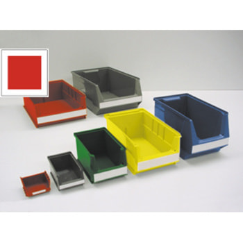 Sichtlagerkasten-Systembox - rot - BxTxH 100x160/140x75 mm - 25 Stück