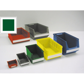 Sichtlagerkasten-Systembox - grün - BxTxH 100x160/140x75 mm - 25 Stück