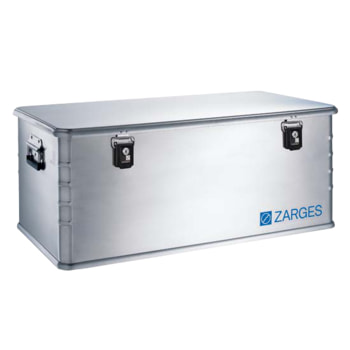 Zarges Box - Aluminium - 135 l - Höhe 370 mm - Breite 900 mm - Tiefe 500 mm - Transportkiste 135 l