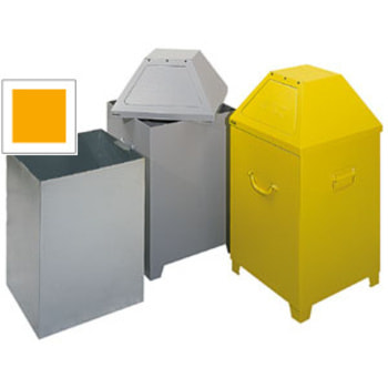 Abfallbehälter - 95 l Volumen - selbstlöschend - DIN 4102 - Mülleimer - signalgelb RAL 1003 Signalgelb