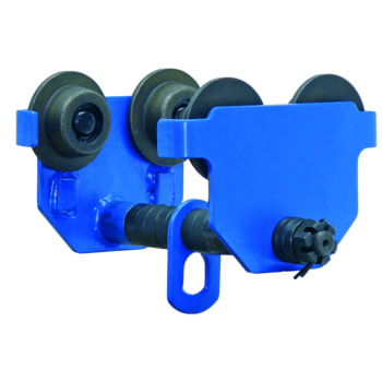 Handlaufkatze - Tragkraft 500 kg - Stahlguss - blau - Laufkatze 500 kg