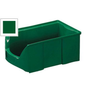 Sichtlagerkästen - PE - 75x103x168 mm - 42 Stück - Lebensmittelecht - Farbe grün Grün