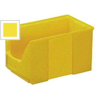 Sichtlagerkästen - PE - 125x147x235 mm - 25 Stück - Lebensmittelecht - Farbe gelb Gelb