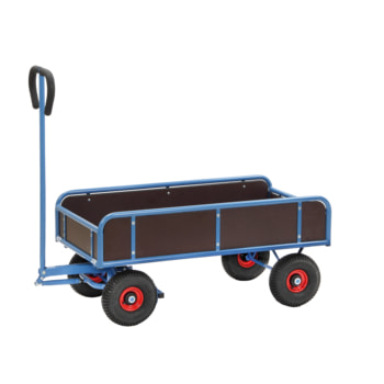 Handwagen - Traglast 400 kg - 1.185 x 600 x 1.204 mm - Vier Wände, fest 600 mm | Vier Wände, fest