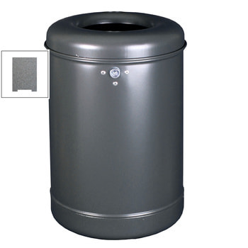 Abfallbehälter mit Springdeckel, Eisenglimmer (DB 703)