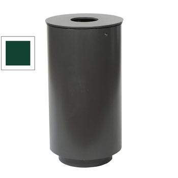 Schwerer Stand-Abfallbehälter - Vol. 50 l - moosgrün RAL 6005 Moosgrün
