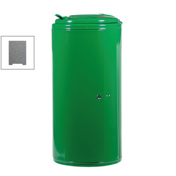 Beispielabbildung Abfallbehälter, hier in Laubgrün (RAL 6002)