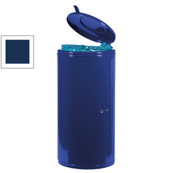 Beispielabbildung Abfallbehälter, hier in Kobaltblau (RAL 5013)