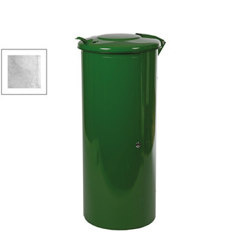 Beispielabbildung Rastplatz-Abfallbehälter, hier in Laubgrün (RAL 6002)