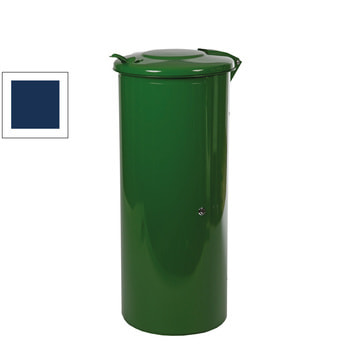 Rastplatz-Abfallsammler - 110 l - Bodenbefestigung - Müllsammler - kobaltblau RAL 5013 Kobaltblau