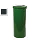 Beispielabbildung Rastplatz-Abfallbehälter, hier in Laubgrün (RAL 6002)