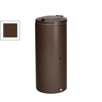 Abfalleimer - Volumen 120 l - Tür mit Schloss - 980 x 440 x 500 mm (HxBxT) - deep-brown Deep-brown