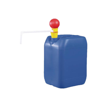Handpumpe aus Polyvinylidenfluorid (PVDF) - Kanisterpumpe - Behälterpume - für schwache Säuren, Laugen und Chlorbleichlauge Handpumpe