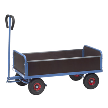 Handwagen - Traglast 500 kg - 1.192 x 609 x 1.272 mm - Vier Wände, Seiten steckbar 609 mm | Vier Wände, Seiten steckbar