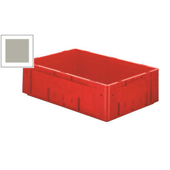 Schwerlast Eurobox - Eurokiste - Volumen 31 l - Boden und Wände geschlossen - 175 x 400 x 600 mm (HxBxT) - VE 2 Stk. - grau Grau